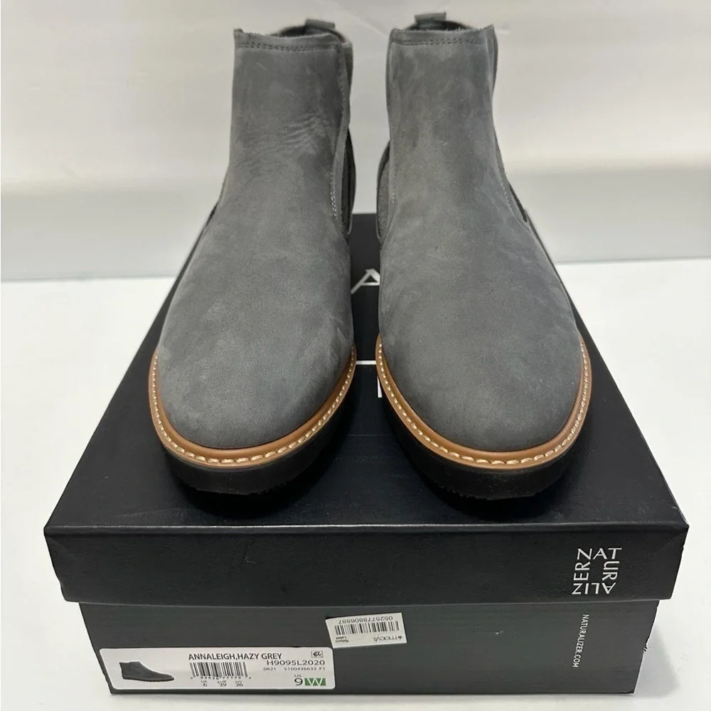 Naturalizer Annaleigh Gray Womens Shoes Size 9w Boots